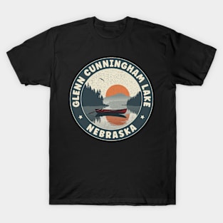 Glenn Cunningham Lake Nebraska Sunset T-Shirt